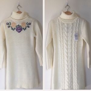 Alberto Makali | flower knit sweater dress